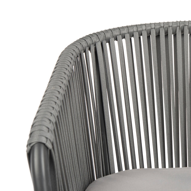 Safavieh Matteo Stackable Rope Chair Grey 3