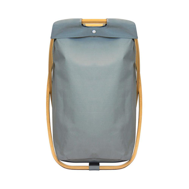 Oceanstar Bamboo Folding X-Frame Laundry Hamper 3