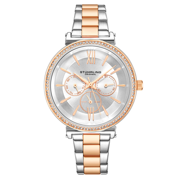 Stuhrling Original Aria 3908 Quartz Watch Silver 40mm 4