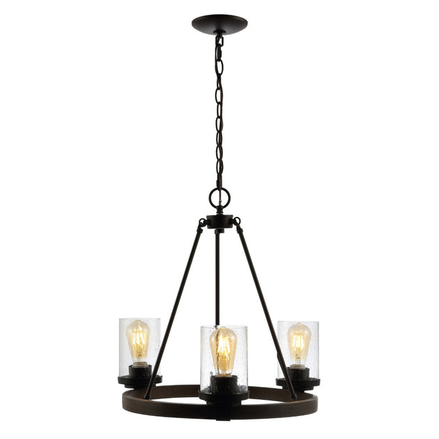 Jonathan Y Coronet 20-inch 3-Light Iron Chandelier 3