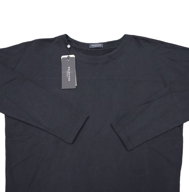 Selected Nakasaki Crew Sweater Black Small 3