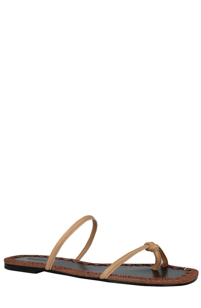 BCBGMAXAZRIA Bali Flat Sandal Brown US 8 2