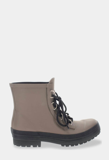 Chooka Ava Lace-Up Ankle Rain Boot Beige US 9 3