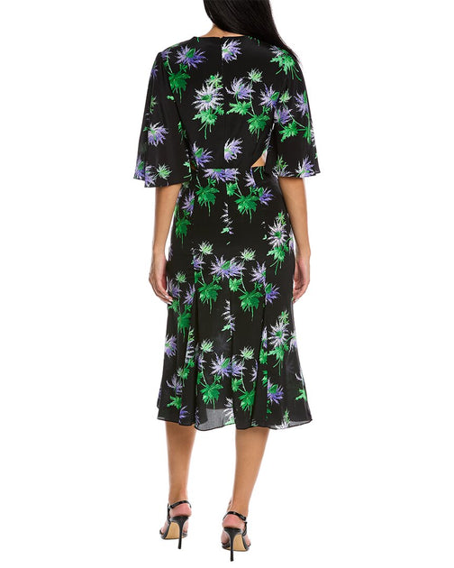 Chemisier Une épaule Les Rêveries Taille 4 - Froncé, Imprimé Floral Rose Et Blanc, Neuf