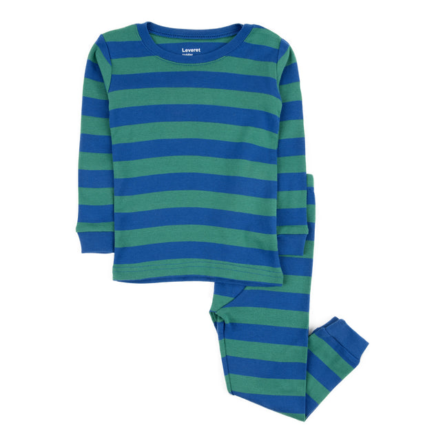 Leveret Kids Two Piece Cotton Pajamas Striped US 14 2