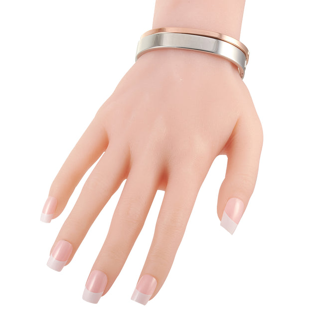 Calvin Klein Hook Bangle Bracelet Set Rose Gold 5