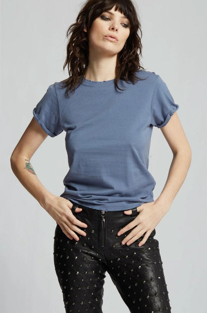 Recycled Karma Fitted T-Shirt Blue Small 4