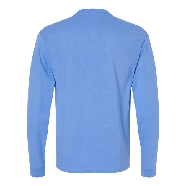 Hanes Essential-T Langarm T-Shirt Blau XXL 3