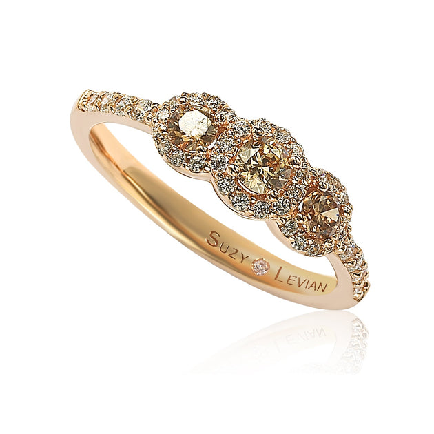 Suzy Levian Rose Petite Ring Schwarz US 5.5 2