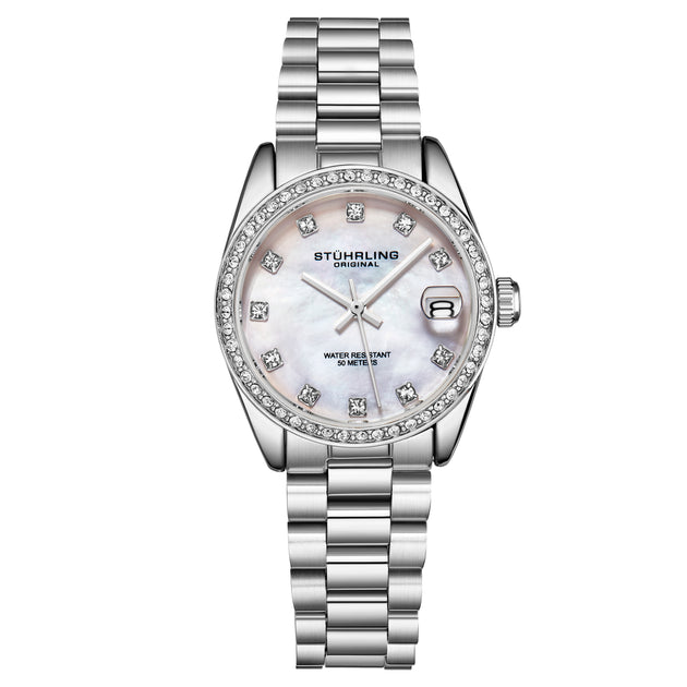 Stuhrling Original Lineage 3936 Quartz 31mm Silver Female Watch 4