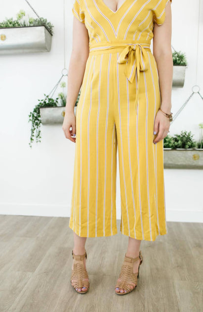 BB Dakota All The Right Moves Sunset Jumpsuit Gelb US 4 4