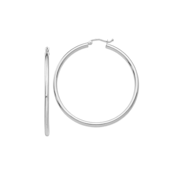 Liv Oliver Hoop Earrings Silver 4
