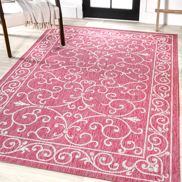 Jonathan Y Charleston Area Rug Red/Gray 2