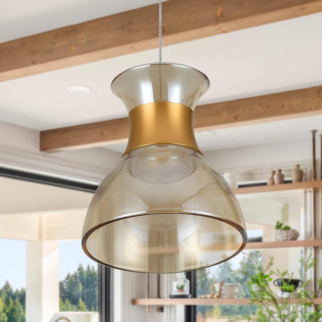VONN Lighting Palermo VAP2301BL 7 inch LED Pendant Black 4