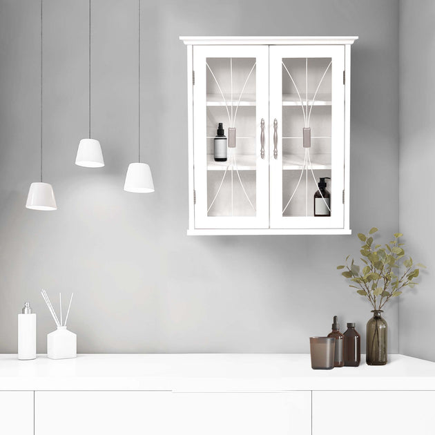 Teamson Home Delaney Wall Cabinet White 8.5x20.5x24in 3