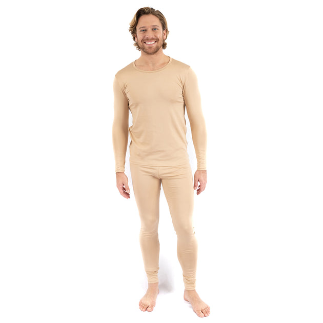 Leveret Two Piece Thermal Pajamas Blue Large 3