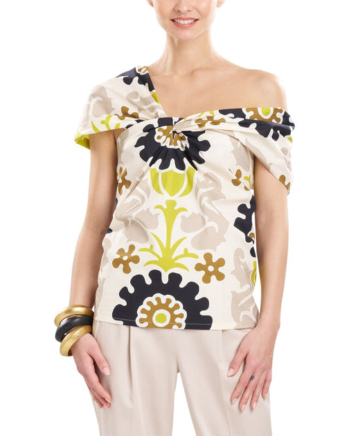 Natori Talitha Poplin Asymmetrical Halter Top White XS 2