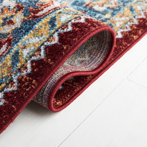 Safavieh Bayside BAY108M Flat Weave Rug Blue/Red 3