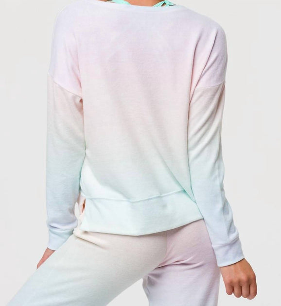 onzie High Low Sweatpant Pink S/M 3