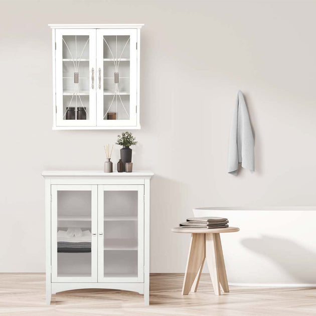 Teamson Home Delaney Wall Cabinet White 8.5x20.5x24in 4
