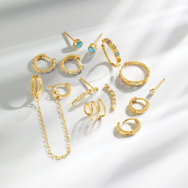 Ross-Simons RS Pure Hoop and Cuff Earring Yellow Gold 4