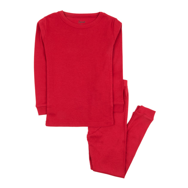 Leveret Kinder Zweiteilige Baumwoll-Pyjamas Orange US 12 4