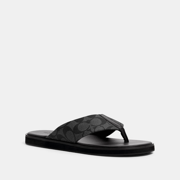 M.5302 COACH コーチ フリップ フロップ シグネチャー キャンバス Coach Outlet Flip Flop In Signature Canvas | ShopSimon