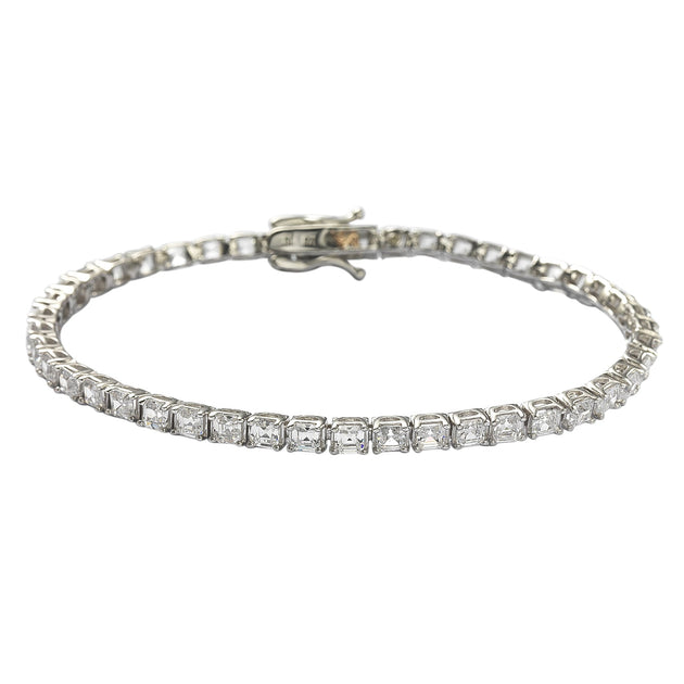 Suzy Levian Tennis Bracelet Silver 2