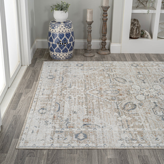 Tapis Jonathan Y Shaii Gris Clair/Marron 4