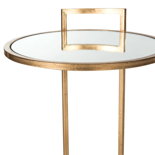 Safavieh Calvin End Table Gold Leaf 4