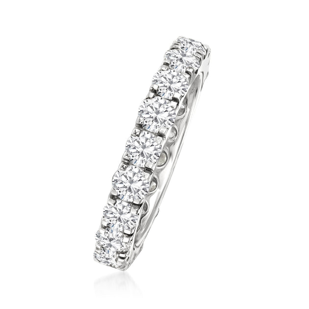 Ross-Simons Diamond Eternity Band Silver US 6 8