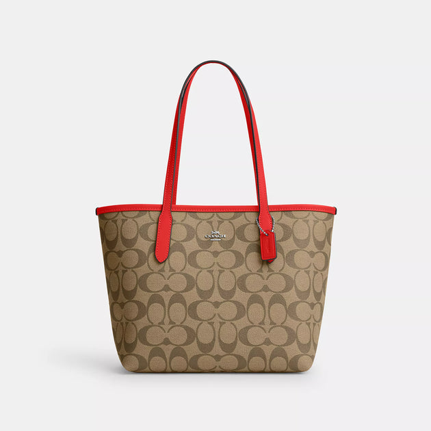 Coach buy Mollie Tote in Miami Red