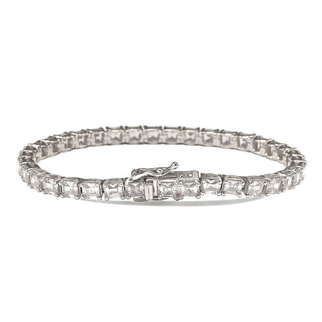 Suzy Levian Tennis Bracelet Silver 3
