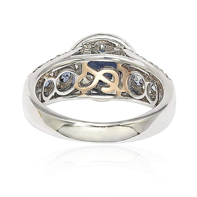 Suzy Levian Bridal Engagement Ring Blue US 9 4
