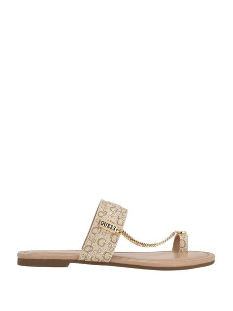 Alma en Pena Sprankelende Platte Sandaal White Dames Alma en Pena Sprankelende Platte Sandaal White Dames