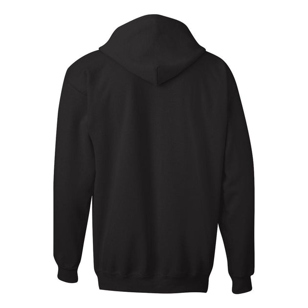 Hanes Ultimate Cotton Full-Zip Hooded Sweatshirt Black Medium 3