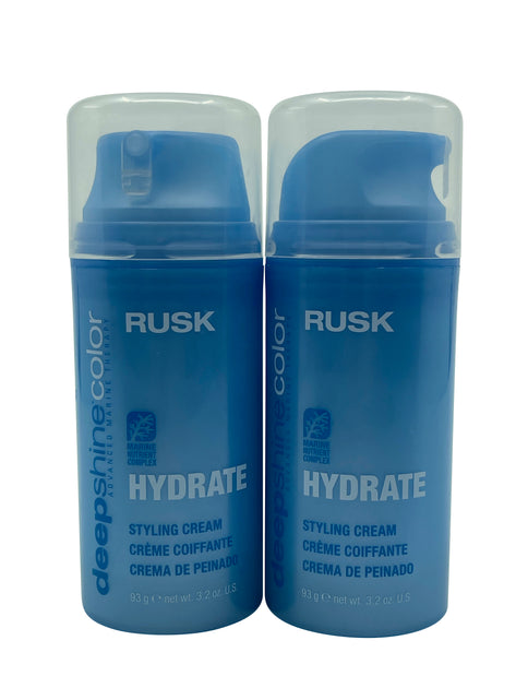 Rusk Deep Shine Color Hydrate Styling Cream Blue 3.2 oz 2