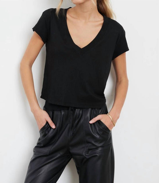 LAmade Suri Deep V Tee Noir XSmall 2
