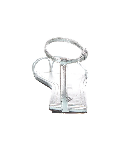 The Attico Isla Leather Sandal Silver EU 39 4