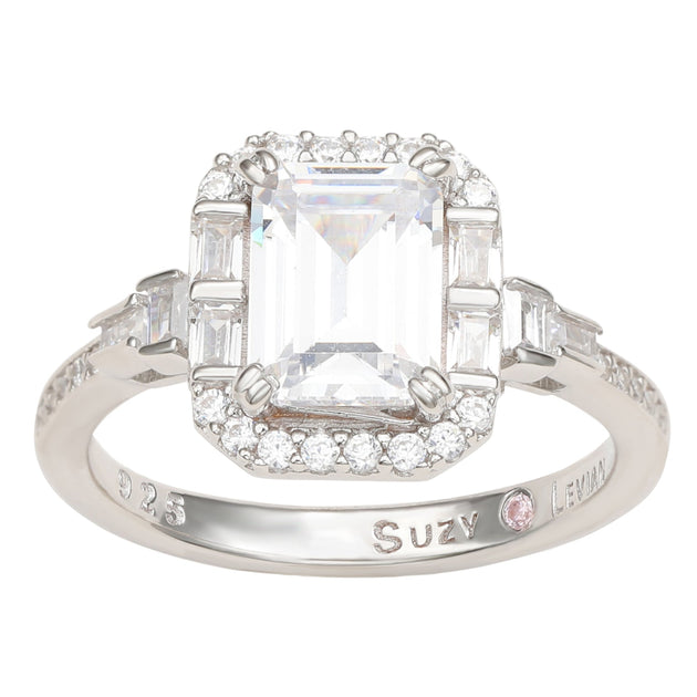 Suzy Levian Engagement Ring Silver US 6 4
