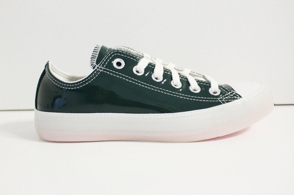 Converse Chuck Taylor All Star OX Deep Emerald Leather Sneakers Green US 8 3