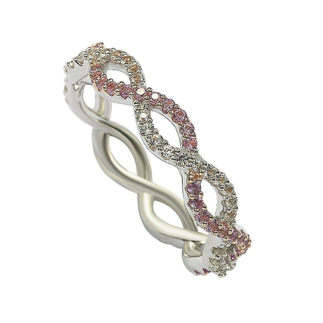 Suzy Levian Crossover Band Silver US 8 2