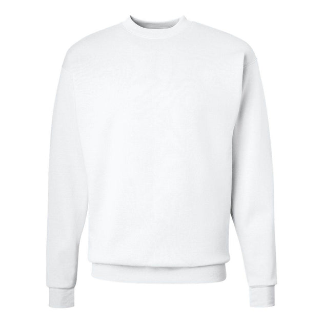 Hanes Ecosmart Crewneck Sweatshirt White Medium 2