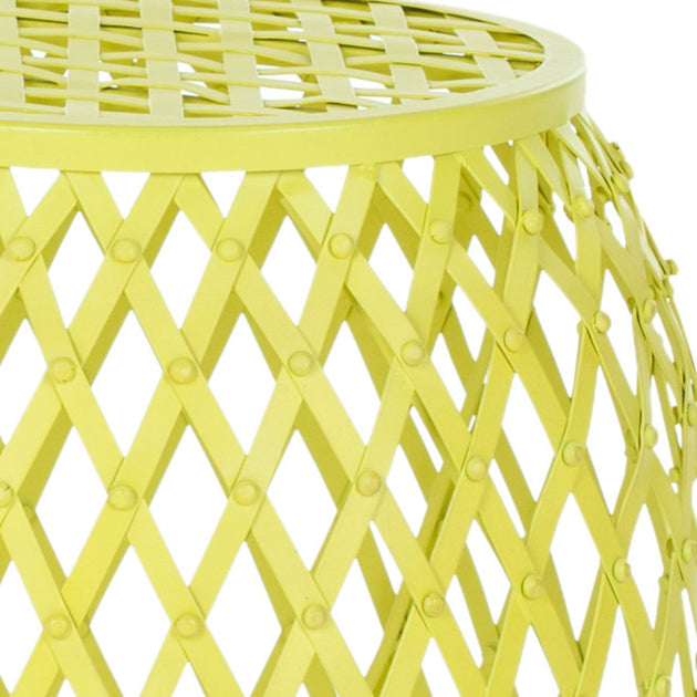 Safavieh Evan Iron Stool Yellow 4
