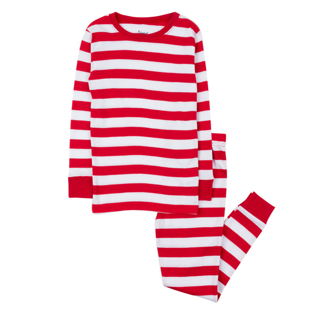 Leveret Kinder Zweiteilige Baumwoll-Pyjamas Gestreift Multi 12-18 Monate 2