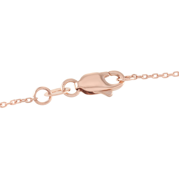 LB Exclusive 14K Rose Gold 0.10 ct Diamond Pendant Necklace Gold 6