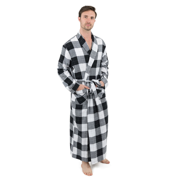 Leveret Christmas Flannel Robe Multi Medium 2