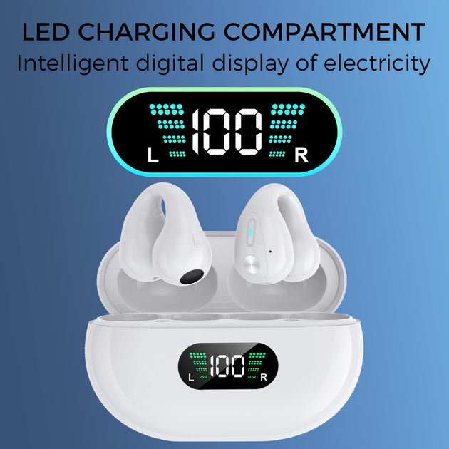 Alpha Clip-On Open Ear-Buds White 3
