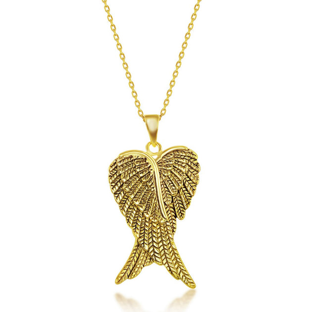 Simona Angel Wings Pendant Gold 4