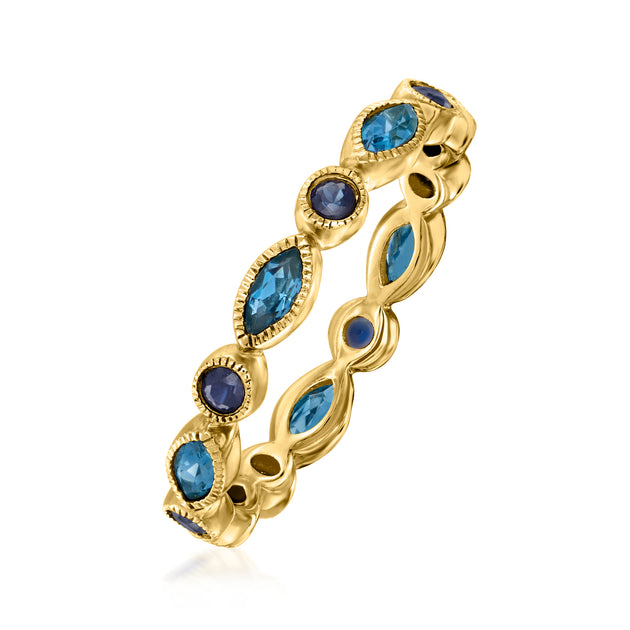 Ross-Simons London Blue Topaz Sapphire Ring Blue US 7 4